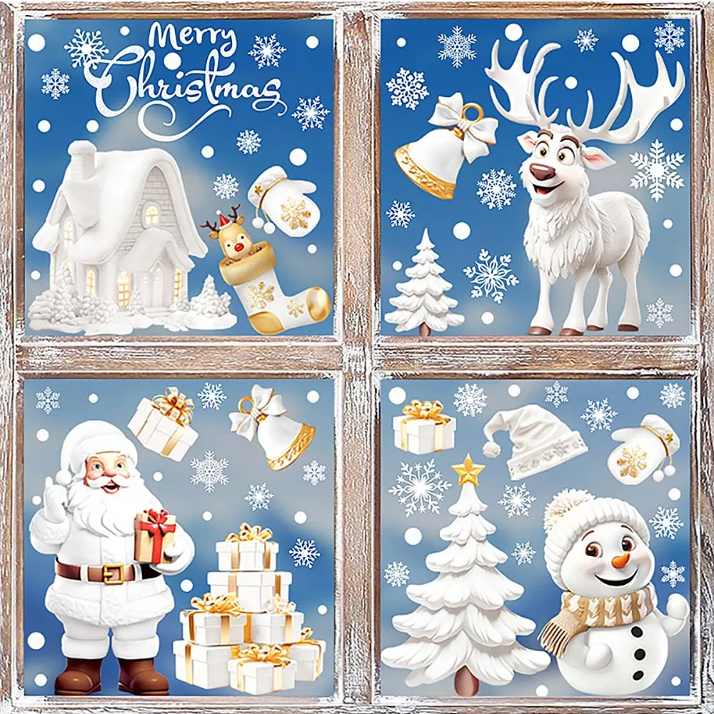 9 adet/takım Noel pencere çıka - Snowflake Window Decal incelemesi ve fiyatı