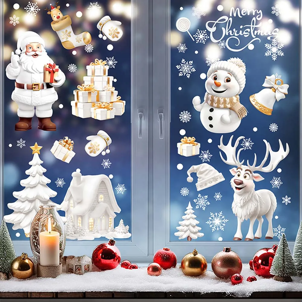 9 adet/takım Noel pencere çıka - Snowflake Window Decal incelemesi ve fiyatı