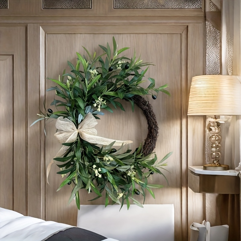 2025 Yapay Zeytin Çelenk Duvar - Christmas Wreath Fake incelemesi ve fiyatı