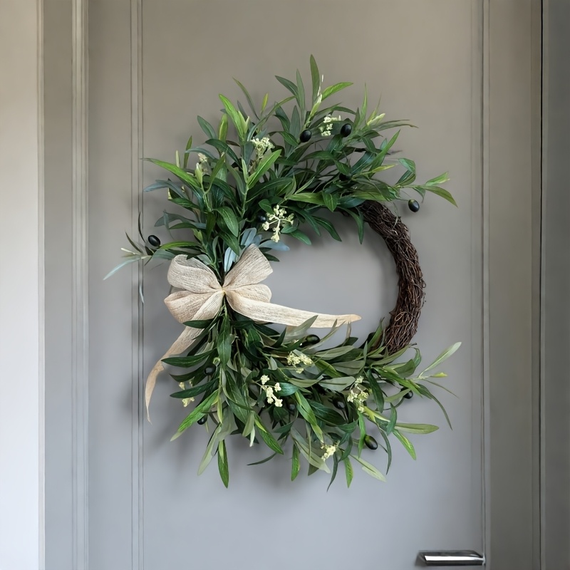 2025 Yapay Zeytin Çelenk Duvar - Christmas Wreath Fake incelemesi ve fiyatı