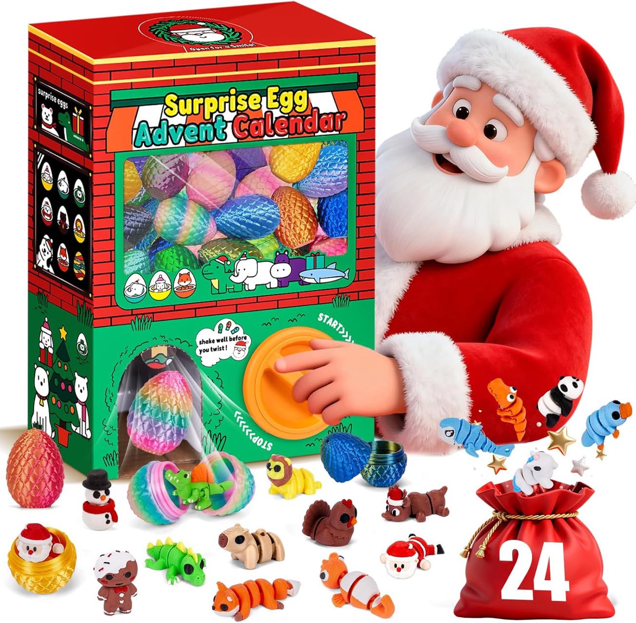 24 adet 3D Baskılı Sürpriz Yum - Advent Calendar Gift incelemesi ve fiyatı