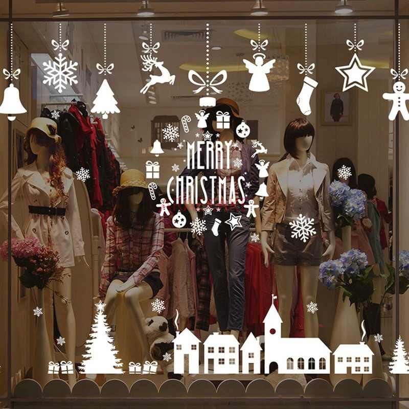 1 adet noel köyü cam pencere b - Snowflake Window Decal incelemesi ve fiyatı